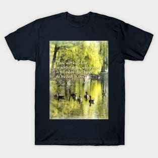 Inspirational - Isaiah 26 3 Thou Wilt Keep Him In Perfect Peace T-Shirt